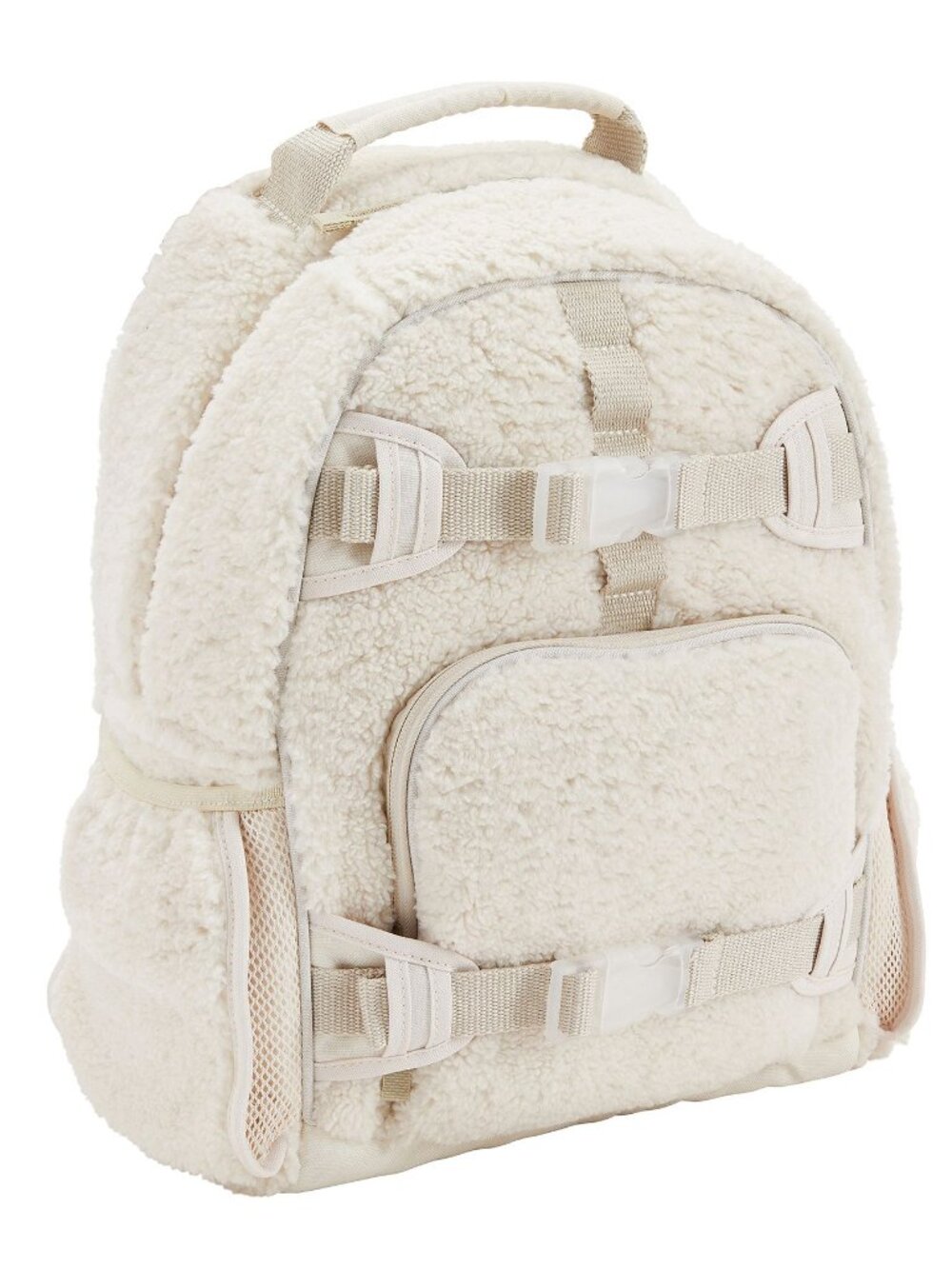 Pottery Barn Mackenzie Natural White Sherpa Backpack Small